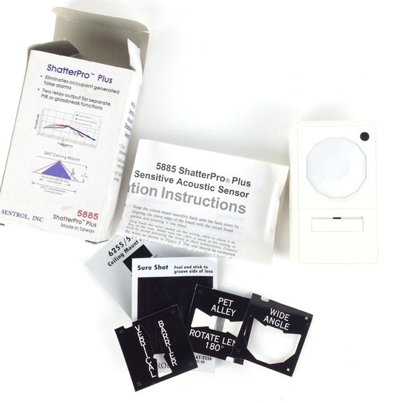 GE Sentrol ShatterPro Plus Motion Sensor Security - Picture 2 of 9